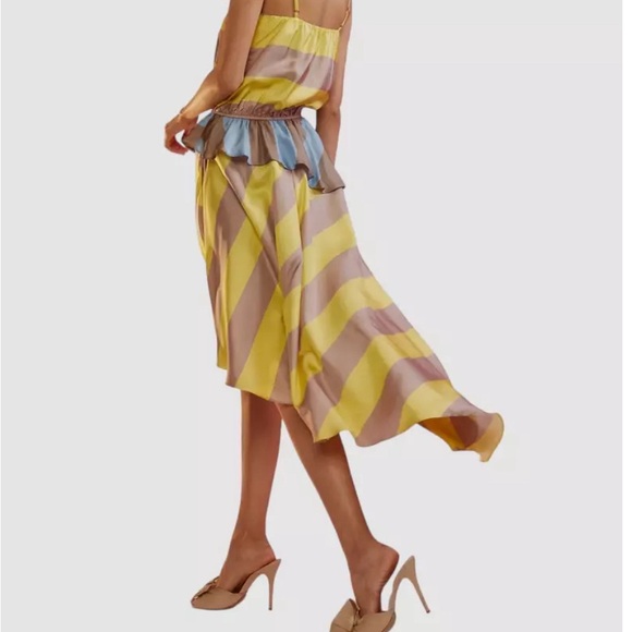 Cynthia Rowley New York Mila Silk Asymmetrical Dress - Picture 4 of 8